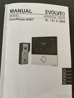 EVOLVEO DoorPhone AHD7, Sada domáceho WiFi videotelefónu, Bi - 3