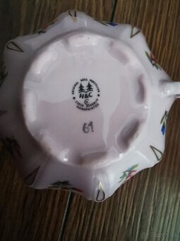 Ružová porcelánová súprava. - 3