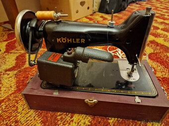 Predám funkčný kufríkový šijaci stroj zn. Kohler - 3