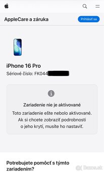 NOVÝ, NEROZBALENÝ -  Iphone 16 Pro 128 GB BLACK - 3