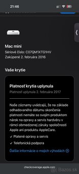 Apple Mac mini late A1347 I5 4/500gb Funkčný - 3