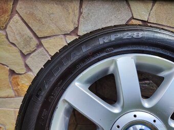 Alu kolesá original vw, 205/55 5x112 r16, Letné pneu 2024 - 3
