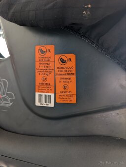 Autosedačka Britax Romer - 3