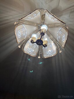 Luster zlatej farby - sklenený - 3