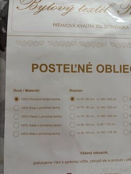 Posteľné obliečky nové - 3