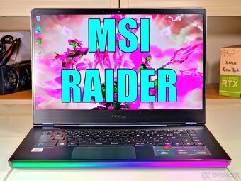 Herný notebook MSI RAIDER | RTX 3070 | i7-10870H | 300Hz - 3