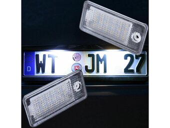 AUDI LED osvetlenie ŠPZ silná biela farba + canbus - 3