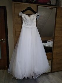 Svadobné šaty 34-36 + popolnočné šaty - 3
