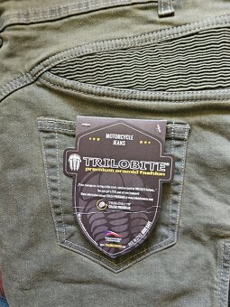 Kevlarové rifle Trilobite Slim Fit Long Dark Khaki - 3