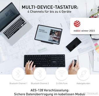 mechanická podsvietená klávesnica CHERRY KW X ULP DE layout - 3