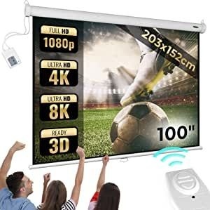 Predám nové elektrické projekčné plátno JAGO 100" 203x152cm - 3