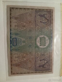 Predám vzácnu 10000 Korona 1918 seria2 - 3