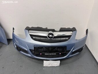 Opel Corsa D přední část kapota světla nárazník - 3