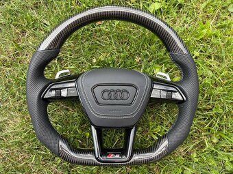 AUDI VOLANT KARBONOVY A6 A7 C8 Q8 S8 SQ8 E-TRON - 3