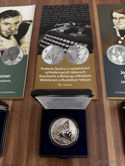Strieborne 10€ a 20€ mince proof - 3