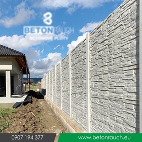 Kvalitný betónový plot , oplotenie, 3D panely - 3
