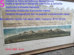 Pohľady na Tatry z roku okolo 1850 - 1900 - 3