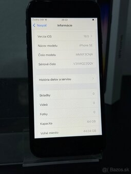 Predám Apple iPhone SE 2022 64GB Black Minimálne známky - 3