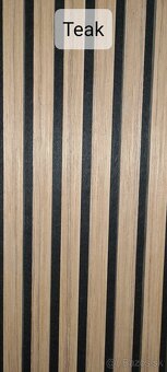5ks posledné akustické panely TEAK lamely, obklad, platne - 3