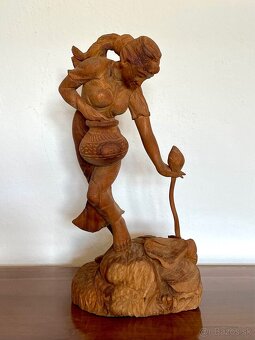 Drevená ázijská socha - 3