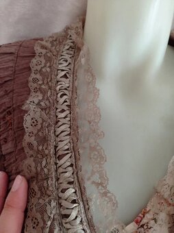 Hnedý cottage core lolita kardigan - 3