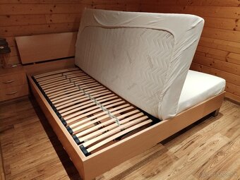 Manželská posteľ + 2 matrace - 3