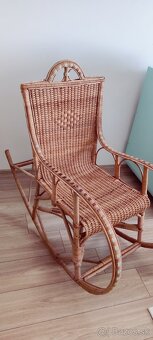 Prútené hojdacie kreslo - 3