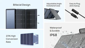 predám 2kusy obojstranný solárny panel ecoflow - 3