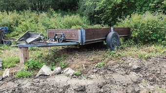 Predám vlečku za traktor 310x140 cm s ručným navijákom - 3
