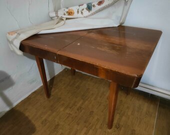 Retro set rozťahovací stôl + stoličky + darček - 3