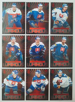 Hokejové kartičky HOKEJOVÉ SLOVENSKO 2024 - LUMINOUS - RED - 3