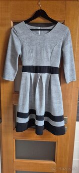 Šedé šaty 34/36 - 3