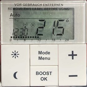 Termostatická hlavica HERZ ETKF + príjmač (termostat) - 3