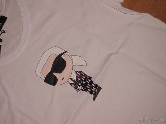 Karl Lagerfeld dámske biele tričko - 3