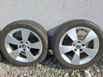 17" ELEKTRONY ORIGINAL SKODA,LETNE PNEU 225/45R17 - 3