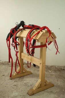 Postroj pre jedného koňa čierno - 3