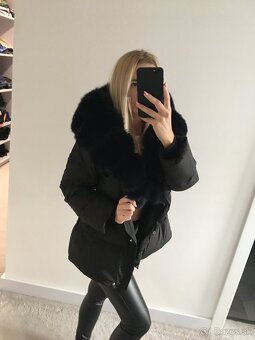 Luxusná zimná bunda s pravou kožušinou - 3