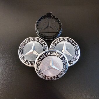 ✅MERCEDES KRYTKY KOLIES S PRSTENCOM - STRIEBORNE, 75 MM - 3