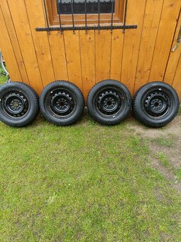 Plechové disky r15 5x114,3 + zimné gumy - 3