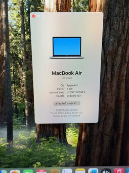 Predám MacBook Air 2020 M1 Space Grey HDD 256GB Stav Nového - 3