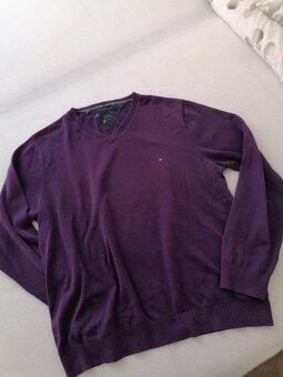 Pansky fialovy sveter TOMMY HILFIGER,L - 3