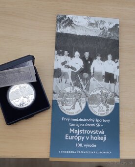Predám 10e Majstrovstvá Európy v hokeji Proof+Bk - 3