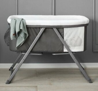 Cestovná postieľka, kolíska Hauck Dreamer, sivá - 3