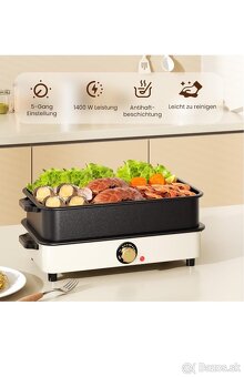 MIHOHO ELEKTRICKÝ GRIL + HORÚCI HRNIEC (HOT-POT) - 3