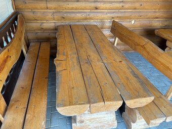 Zrubové záhradné sedenie - 3