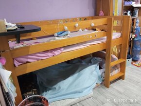 Detská vyvýšená postel z masívu - 3