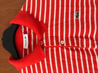 NOVÉ LACOSTE originál pasikave pánske polotricko M/L - 3