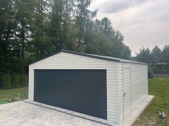 Segmentová plechová garáž 6 × 5,8 m – profesionálne riešenie - 3