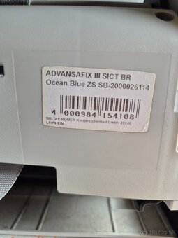 Predám autosedačku Romer britax advansafix III - 3