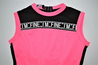 Dlhy damsky neon ruzovy overal vzadu na zips NOVY - 3